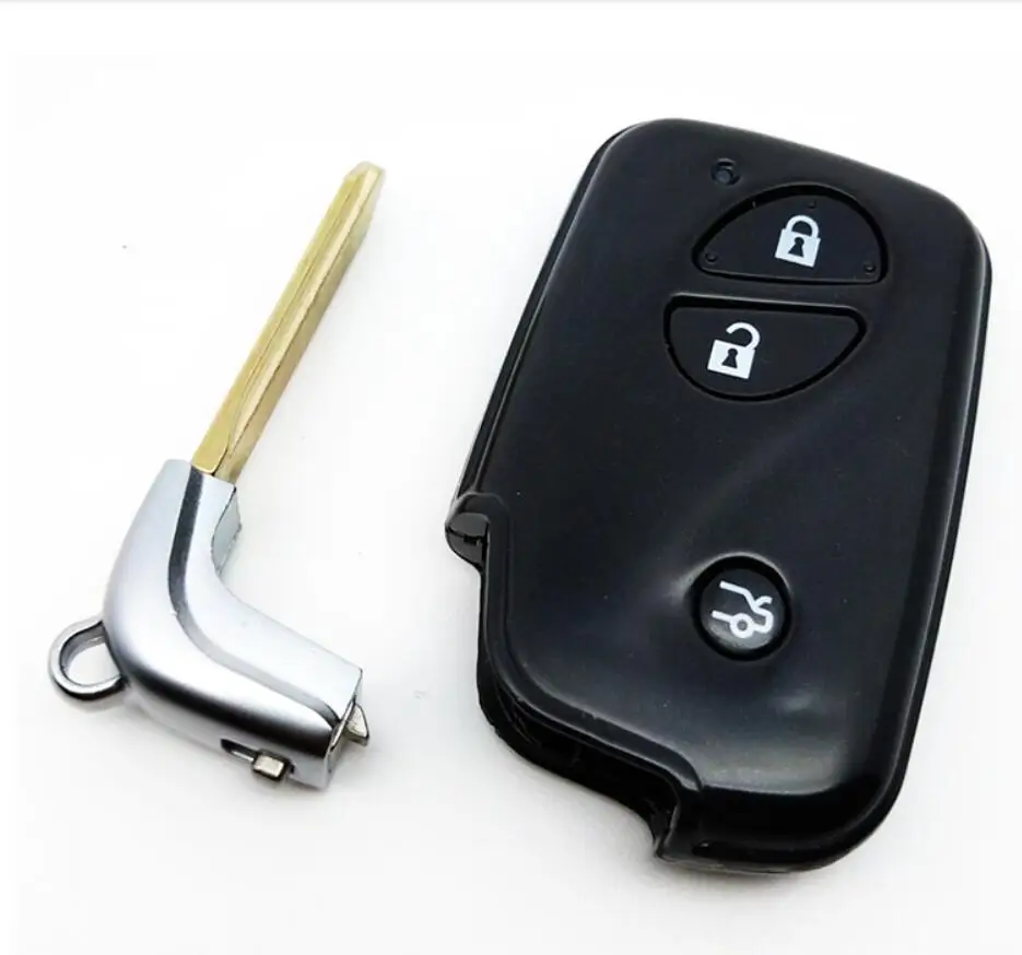Key Case Car Key Shell Car Remote Key Car Key Key Shell 3 Button Replacement Smart Remote Key Shell Case For BYD F3 F0 L3 G3 S6 E6 M6 S7 With Emergency Uncut Key Blade