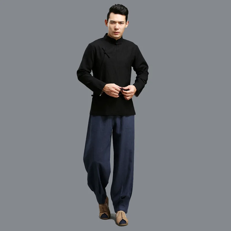 Ma Fan Spring And Summer New Style Chinese-style Men'S Wear Trousers Comfortable Elastic Pants MEN'S Casual Pants