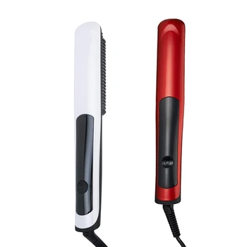 

Ionic Beard/Hair Straightener Brush Comb, Fast Heating Adjustable Temperatures Anti-Scald Beard Grooming and Hair Styling for Ho