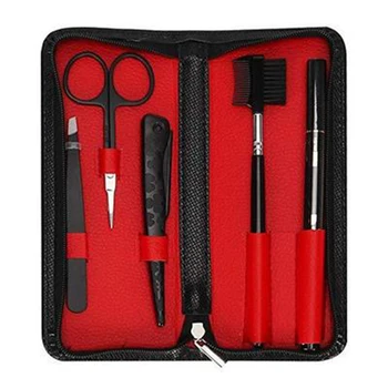 

5pcs Cosmetics Gift Black Eyebrow Pencil Set Accessories Makeup Scissors Trimmer Men Tools Brush Clip Hair Revomal Natural