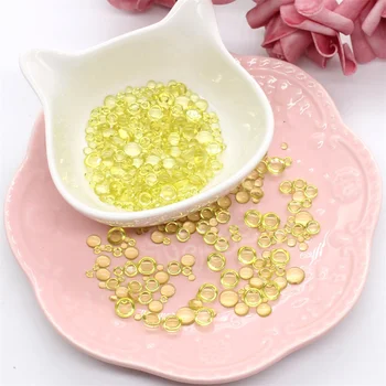 

KSCRAFT 350pcs YellowSimulation Dewdrop Waterdrop Droplets Stones for DIY Paper Craft Card Making Decor Accessories Scrapbooking
