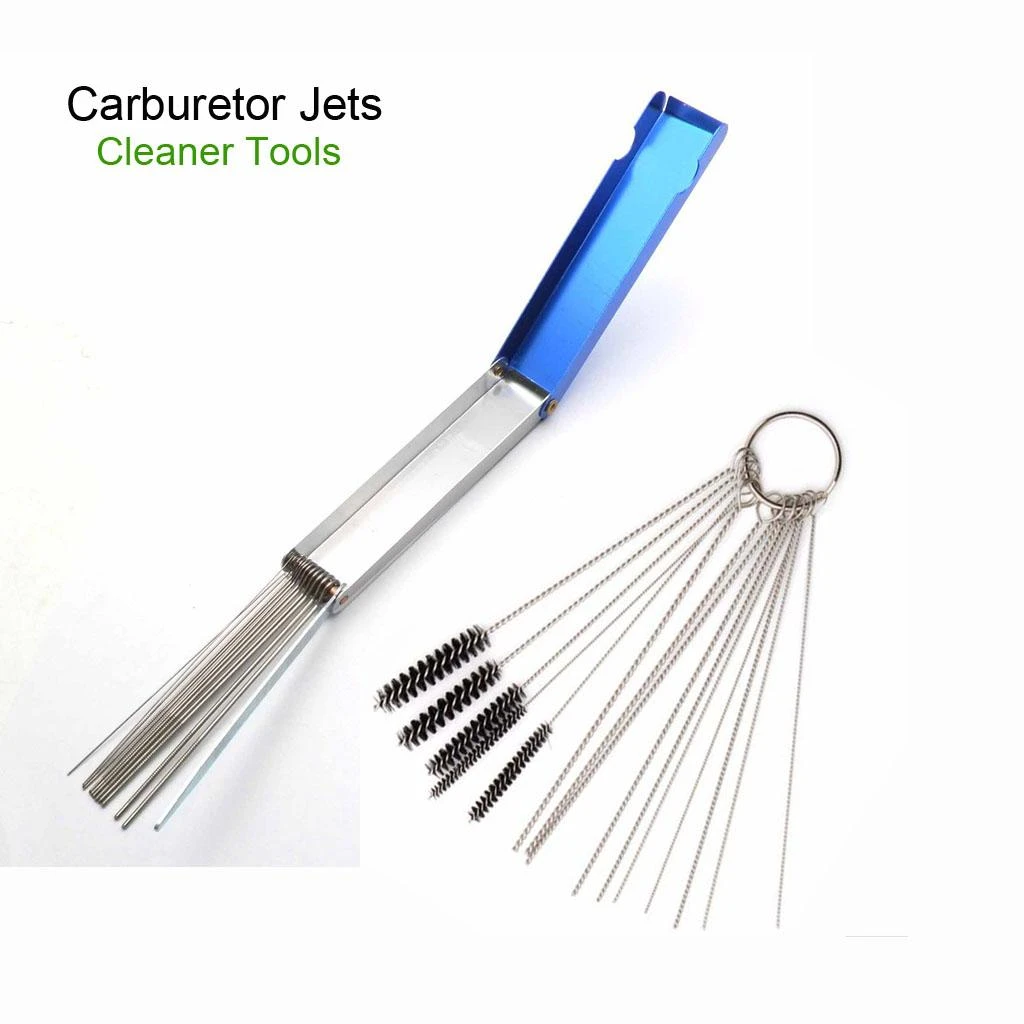 1 Set Carburetor Jets Cleaning Tool Needles Brushes Set For Motorcycle