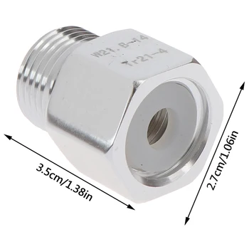 

Soda Stream Thread Co2 Tank Cylinder Regulator Adapter Converter Female CGA320 To Male W21.8 For Aquarium Fish Dropshipping