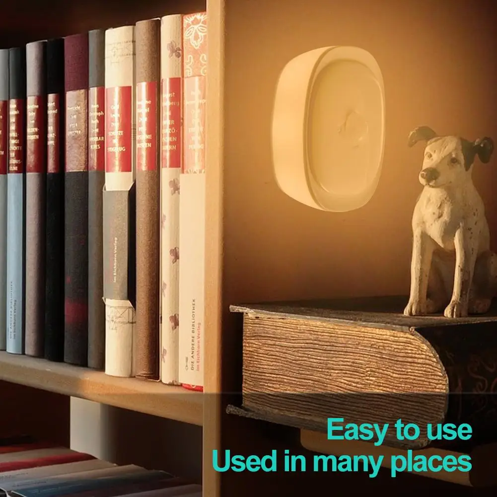 

Automatic Induction LED Night Light Mini Light Sensor Control Nightlight Lamp For Children Kids Living Room Bedroom Lighting