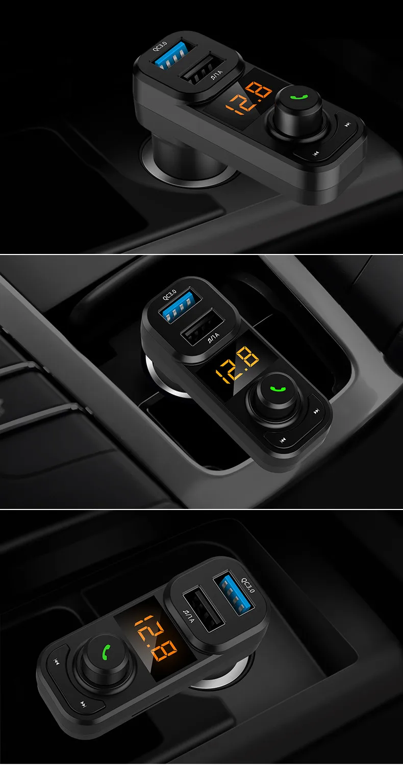 OMESHIN Автомобильный MP3-плеер Bluetooth автомобильный комплект MP3-плеер BT53Q FM передатчик Беспроводной руки sd-карта двойной зарядное устройство usb
