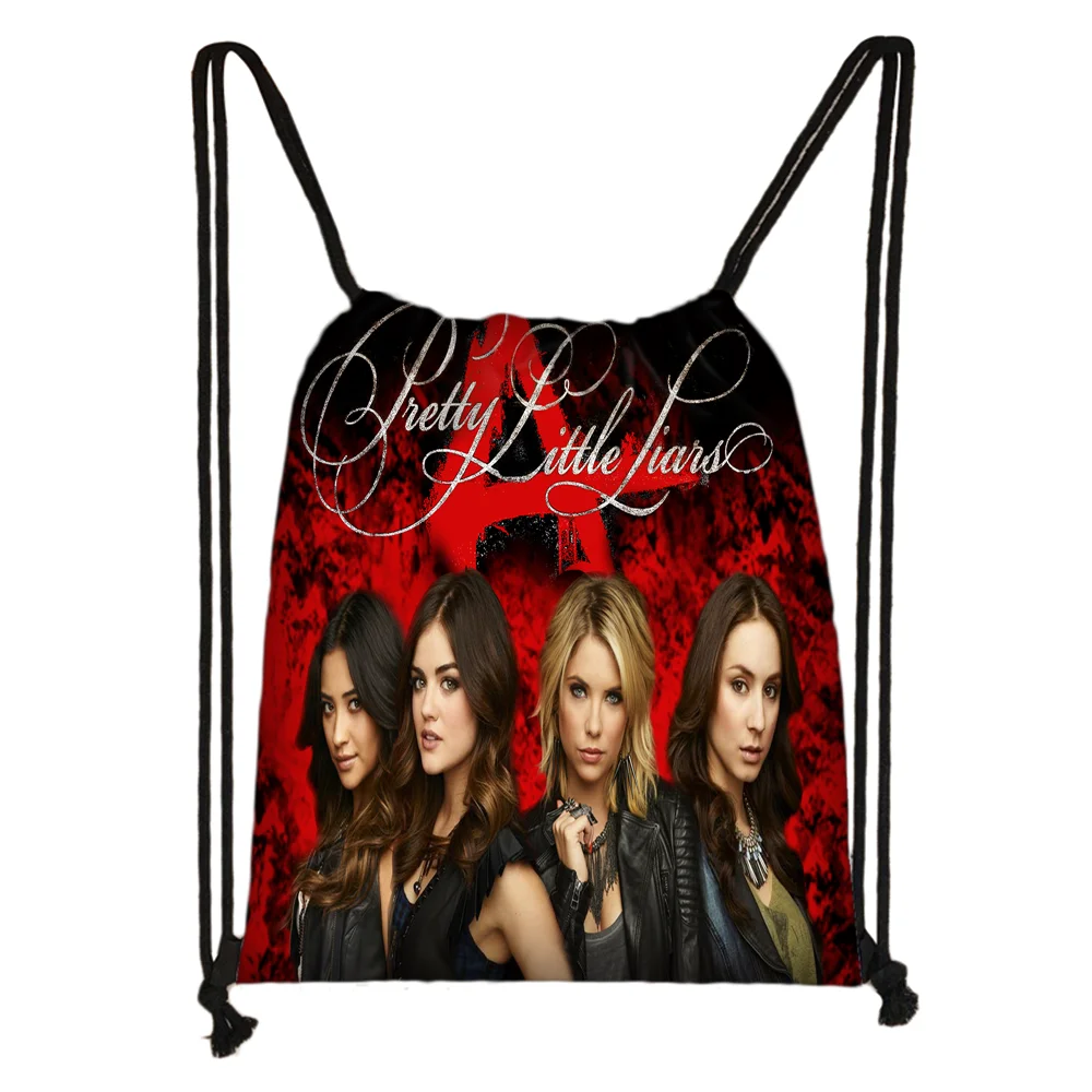 Custom Little Liars Drawstring Bag детский рюкзак повседневный для подростков сумка хранения