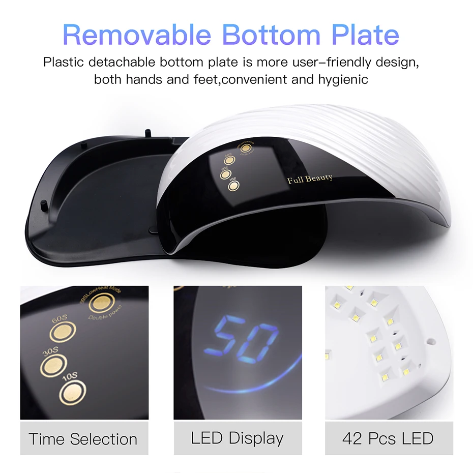 84W UV LED Nail Lamp Manicure High Power Auto Sensor Nail Dryer 42 LEDs Quick Curing All Gel Polish LCD Touch Display 2