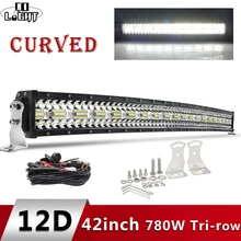 ^^Best Offers CO LIGHT 3-Rows Led Light Bar Curved 780W 42 inch Offroad 4x4 Led Bar Car Spot Flood Combo Work Lights for Truck UAZ SUV 12V 24V ^^Best Offers CO LIGHT 3-Rows Led Light Bar Curved 780W 42 inch Offroad 4x4 Led Bar Car Spot Flood Combo Work Lights for Truck UAZ SUV 12V 24V