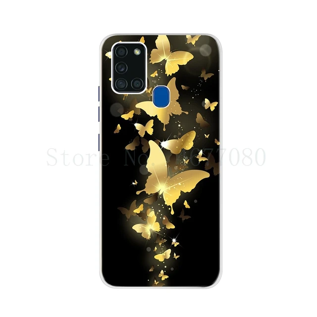 DIY Lembut Silicone Ponsel Case untuk Samsung Galaxy A21s Case