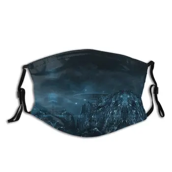 

Alien Mouth Face Mask Science Fiction Ufo Facial Mask Kawai Cool with 2 Filters for Adult