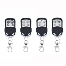 Universal 4 botões portão abridor de porta da garagem controle remoto 433mhz clone fixo código aprendizagem para gadgets porta garagem porta