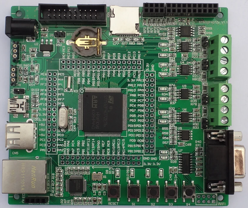 STM32F407 макетная плата(усовершенствованная)/Ethernet/CAN/485/RFID