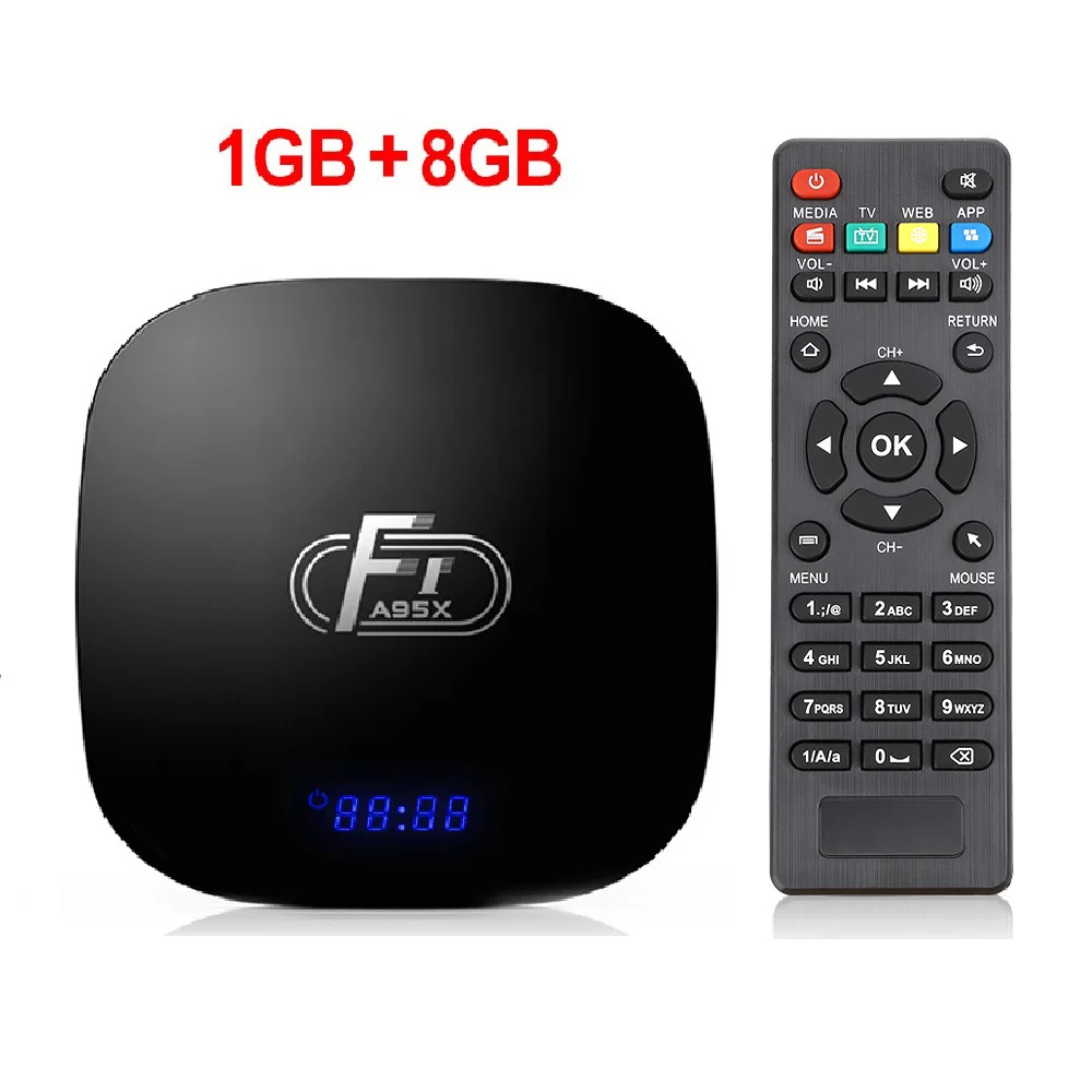 1G 8G Smart Android 8,1 tv Box 2 Гб 16 Гб четырехъядерный процессор Amlogic S905W поддержка H.265 4K 30tps 2,4 ГГц WiFi медиаплеер телеприставка 1 ГБ 8 ГБ - Цвет: 1G 8G