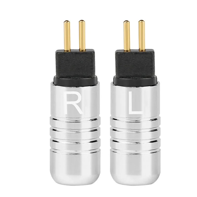 Silver 5 пар 0,78 мм разъем для наушников для W4R UM3X UM3RC UE11 UE18 JH13 JH16 ES3 DIY адаптер провода разъем - Цвет: Silver