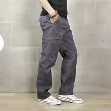 Красивые брюки-карго, свободные брюки-карго цвета хаки, мужские повседневные брюки-карго с эластичной резинкой на талии в стиле милитари, мужские армейские зеленые летние мужские брюки