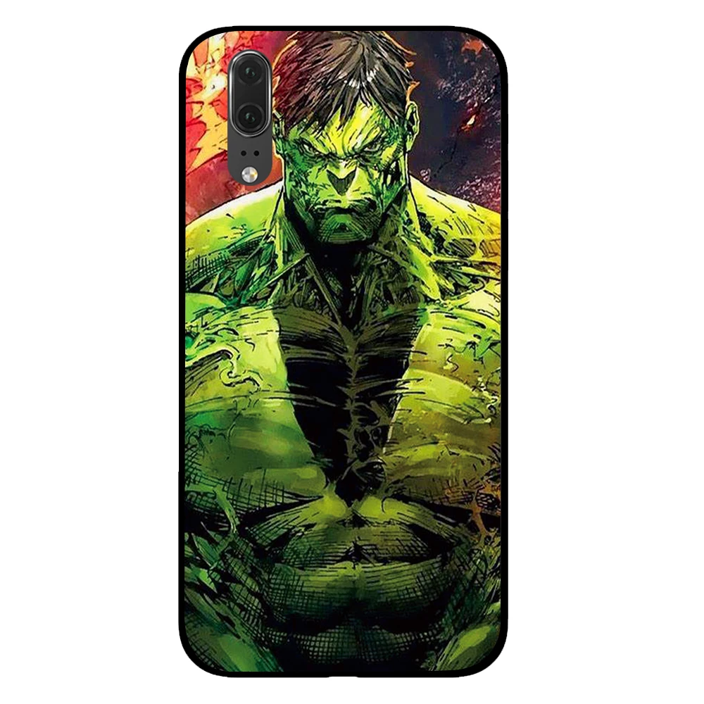 Ironman и Hulk Marvel Comic черный чехол для телефона huawei P30 P20 mate 10 20 Pro Lite Nova 3 4 3i чехол - Цвет: 12