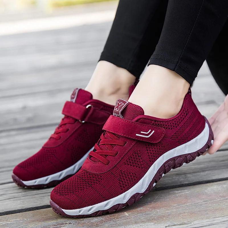 

Spring Summer Fresh Breathable Shoes for the Old Anti-slip Shock Absorption Mom Shoes Multi-color 36-41 Code 2019 New Style Autu