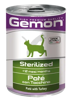

GEMON GEMON CAT STERILISED for neutered cats and neutered cats pate turkey 400g