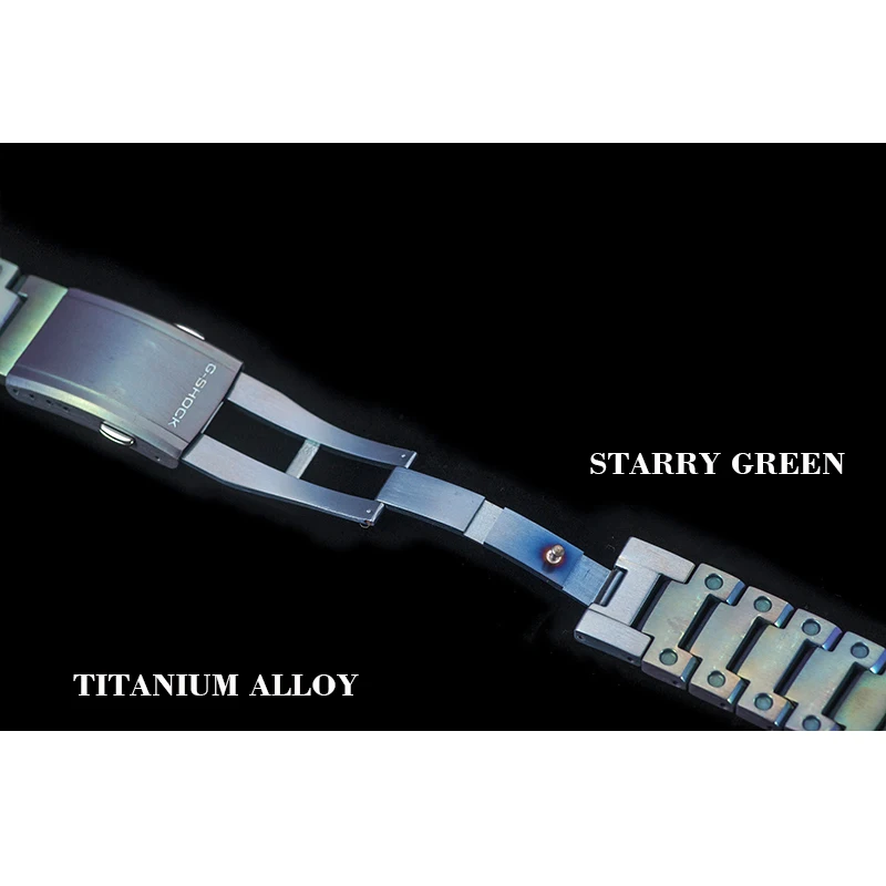 Титановый сплав 5600 серия GW5000 ремешок для часов ободок ремешок чехол рамка Браслет аксессуар с ремонтным инструментом Звездное зеленое