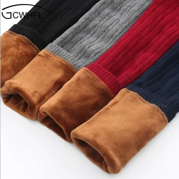 

Grils Leggings Autumn Winter Children Striped Pants For KIds Thick Warm Elastic Waist Cotton Leggings Girl Pants Trousers