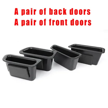 

Durable And Practical 4Pcs Car Door Handle Storage Box Cup Armrest Containers For VOLVO XC60 09-16 17