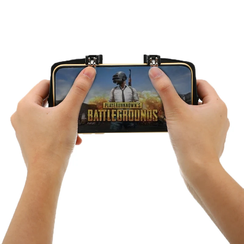  K21 Four-Finger PUBG Game Controller Gamepad Metal Trigger Shooting Free Fire Gamepad Joystick For 
