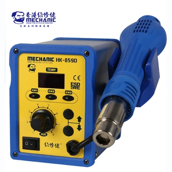 Cheap MECHANIC HK-859D Heat Gun Soldering Station Digital Display Hot Air Gun Desoldering Station With Data Memory Storage Function