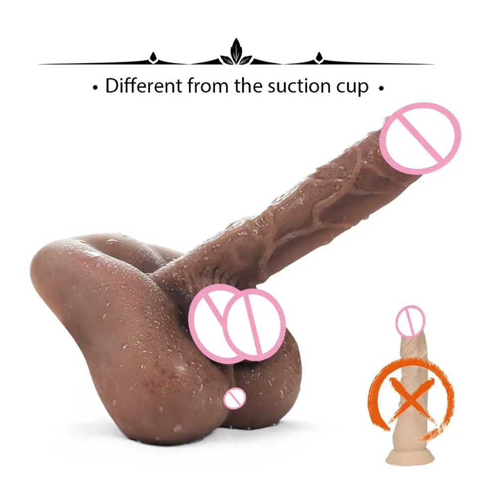 Silicone Dildo Realistic Sex Doll Male Penis Soft Flexible Silicone Female Sex Toy for Man Women Gay Couple