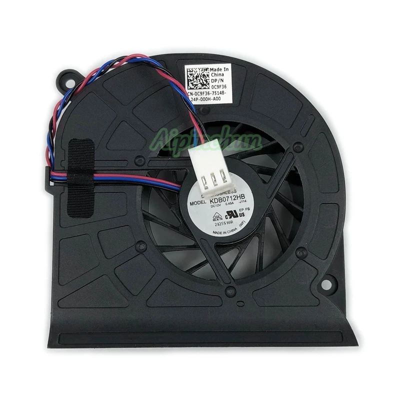 Кулер для ноутбука Dell XPS One 2710 2720 KDB0712HB J114 0C9F36 C9F36 12 в пост. Тока | Компьютеры и офис