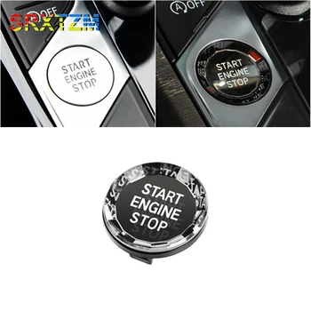 

Car Start Stop Engine Switch Fit For BMW G20 2020 One Button Ignition Start Close Chrome Keyless Ignition Control Engine Switch