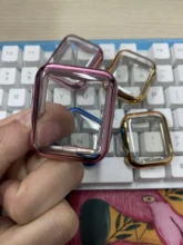 Carcasa de marco de TPU para carcasa de reloj Apple, 40mm, 44mm, 38mm, 42mm, Serie 6, 5, 4, 3, 2, 1 SE, funda protectora, carcasa para iWatch