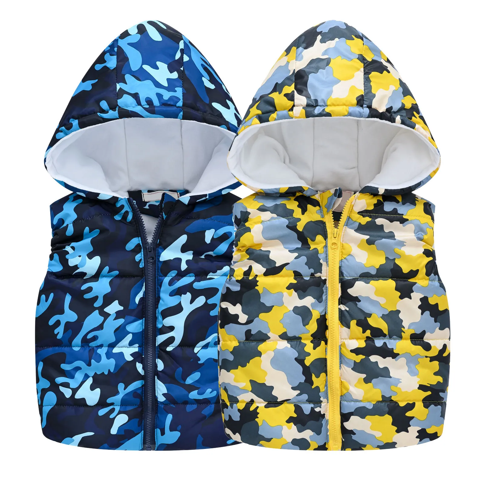 Winter Toddler Boys Girls Sleeveless Hooded Vest Jacket Cartoon Print Coat Kids Warm Cashmere Vest Outwear Children's Clothes kids vest,kids winter outerwear
