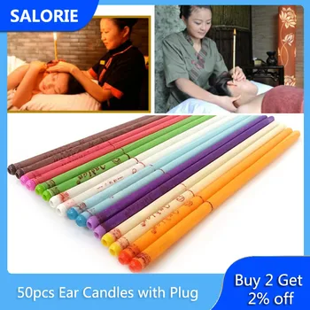

25Pair Ear Candles&Plugs Ear Wax Clean Removal Fragrance Candling Cone Candle Relaxation Dropshipping 2020 Best Selling Products