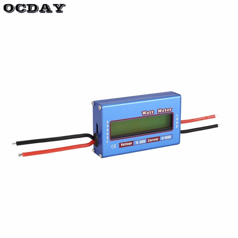 RC Watt Meter DC 60V//100A Power Analyzer Digital LCD Balance Battery Voltage Checker Watt Volt Amp Meter FPVDrone