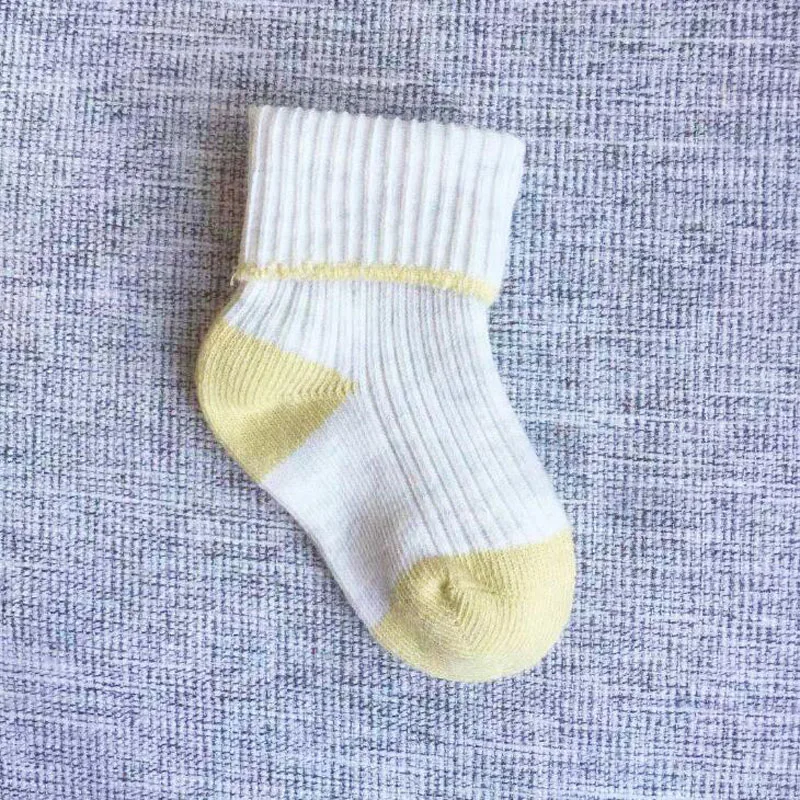 3Pair autumn and winter new baby socks cotton infant color matching baby toddler socks