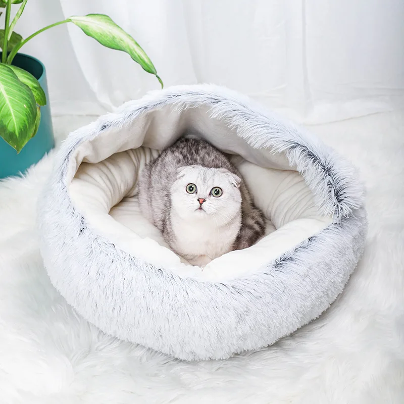 Кошачий дом для кошек собак кровать чесалка коробка наполнителя подушка