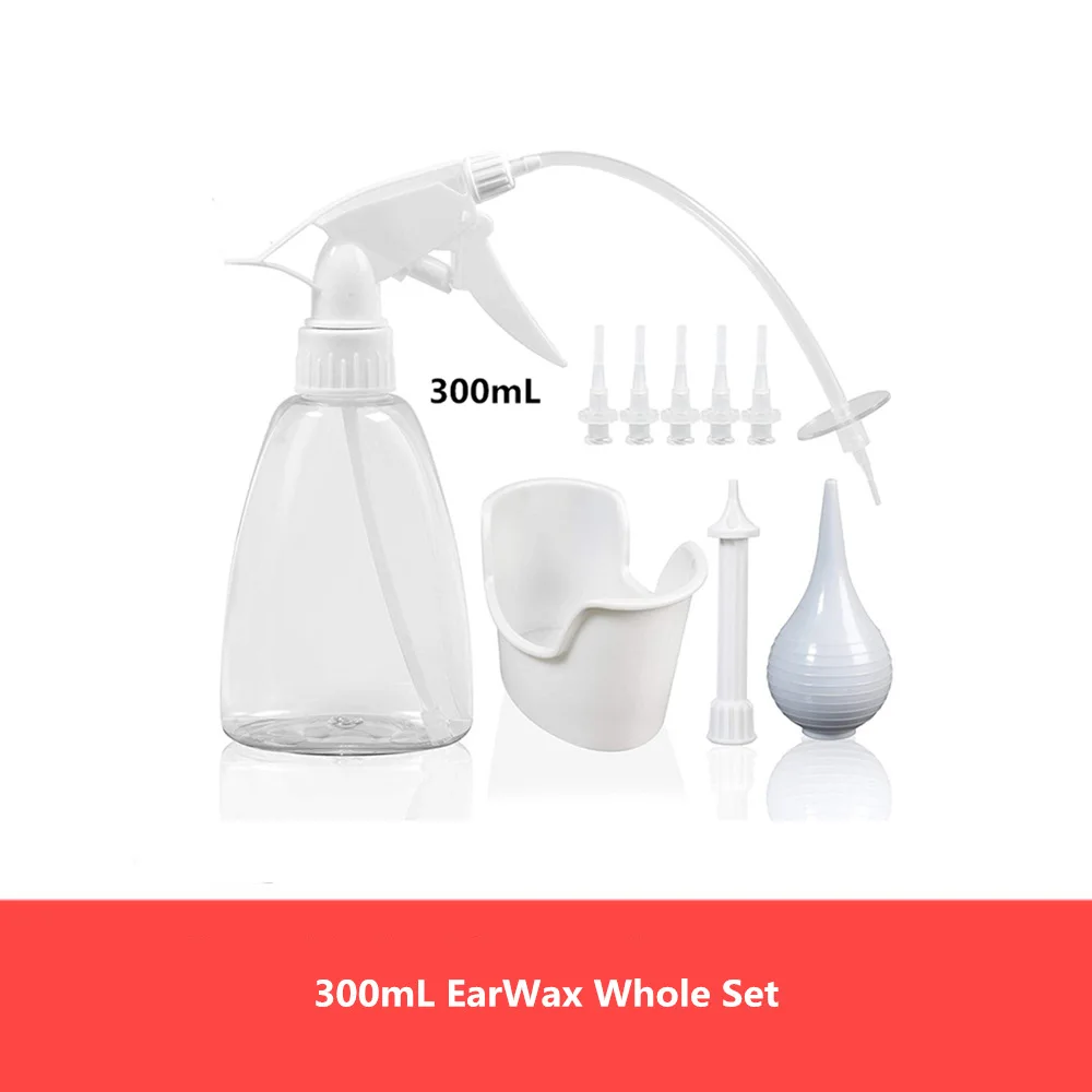 As Picture Shows 300/500ml Ear Wax Removal Tool Kit Ear Irrigation Washer Bottle Earwax Removal Tools Cerumen Remover Ear Cleaner - Цвет: As Picture Shows