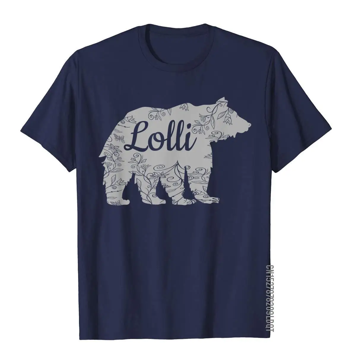 Lolli Bear TShirt for Grandmother Pregnancy Announcement T-Shirt__B13143navy