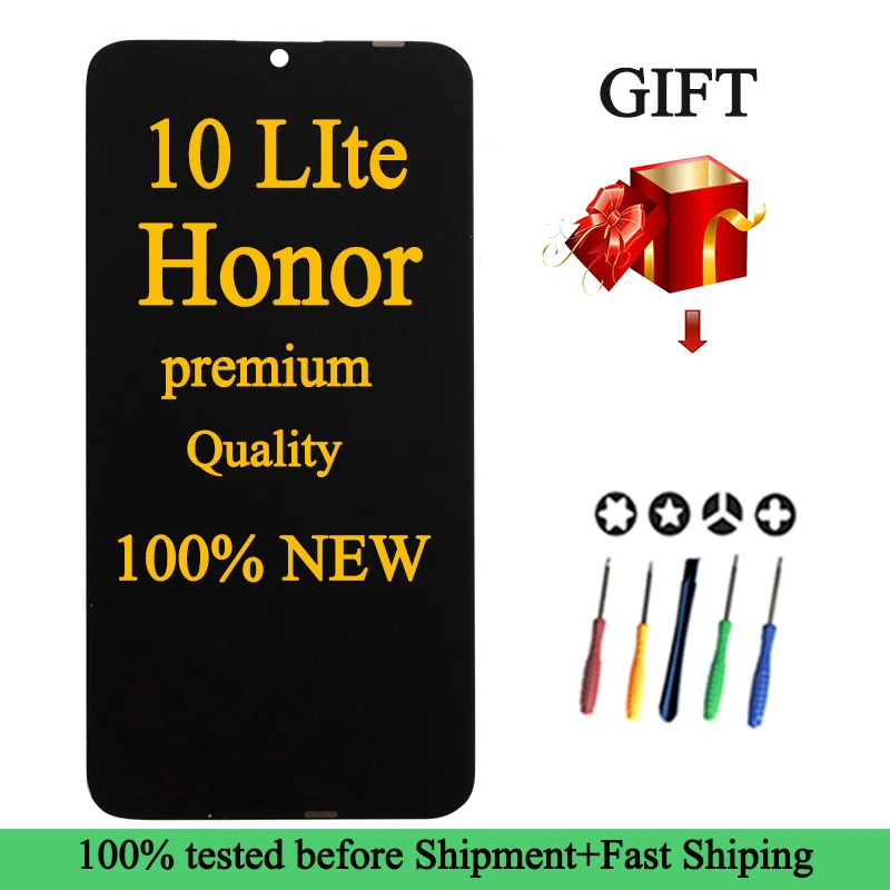 100% новый высококачественный ЖК дисплей для Huawei Honor 10 Lite сенсорный экран с рамкой