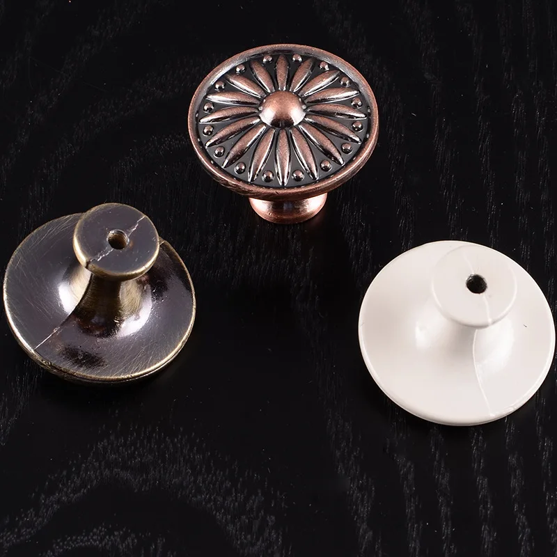

Round European Classic Ivory White Handle Cabinet Furniture Handle Classic Solid Wardrobe Drawer Handle Wholesale