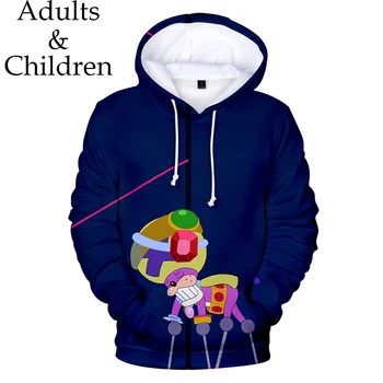 

New Arrival 3D SUPER R White Hoodies Sweatshirts Men Women Hoodie Animation streetwear Kids 3D SUPER SHIRO boy girl pullovers