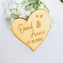 Персонализированные лазерная резка сохранить дату деревянные магниты свадебные приглашения Mr& Mrs выгравированы сохранить дату пользовательский деревянный магнит