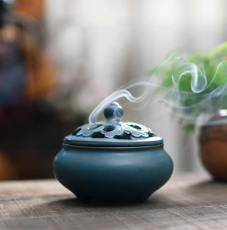 Прямая новая керамическая башня благовония горелка домашние ладан сандаловая ароматическая палочка чайная церемония печь для ароматерапии