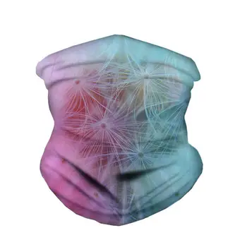

HYCOOL 2020 Women Scarf Mixed Color Dandelion Print Multi Function Magic Headband Casual Outdoor Walking Fashion Face Balaclava