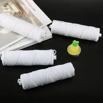 

1 Roll 15/18/21/24 Strands Cotton Braid Candle Wick Core Spool Non-smoke DIY Oil Lamps Candles Making