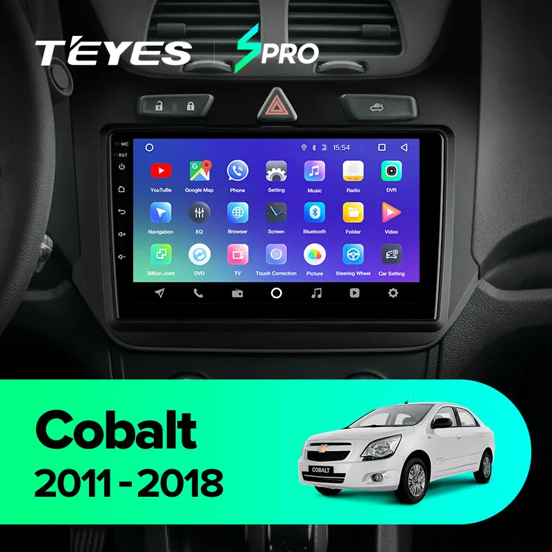 TEYES SPRO Штатная магнитола для Шевроле Кобальт 2 Chevrolet Cobalt 2 2011 2012 2013 Android 8.1, до 8-ЯДЕР, до 4+ 64ГБ 32EQ+ DSP 2DIN автомагнитола 2 DIN DVD GPS мультимедиа автомобиля головное устройство