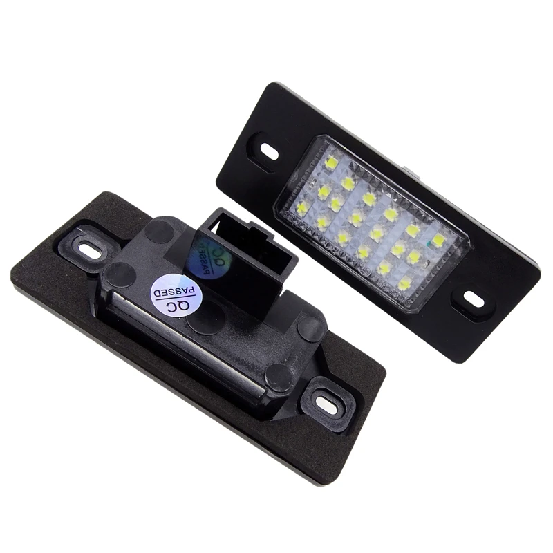 JIUWAN 1 пара Белый 18SMD светодиодный номерной знак для VW Touareg Tiguan Golf 5 Passat B5 авто лампа