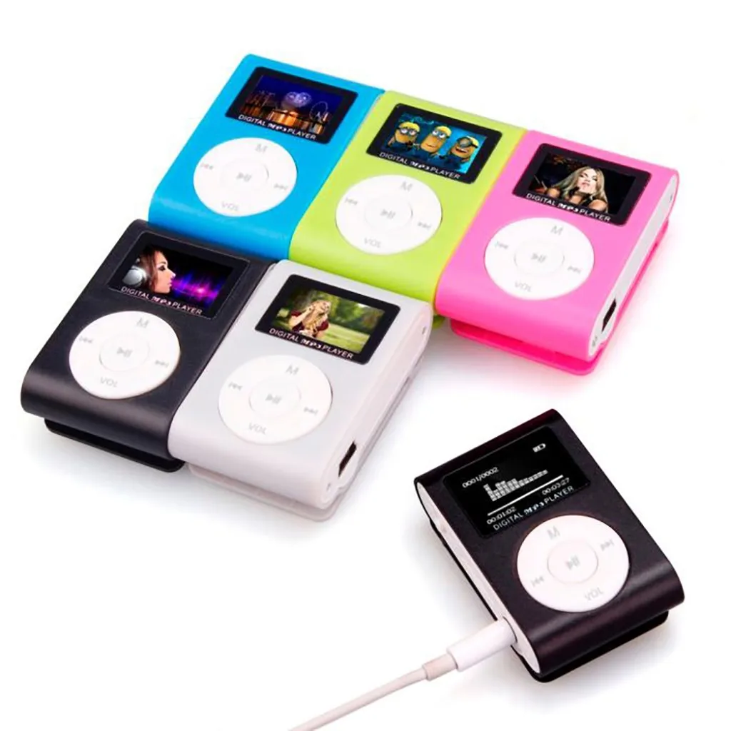 5 цветов на выбор Hi Fi Mini USB клип MP3 плеер ЖК дисплей поддержка 32 Гб микро SD карты