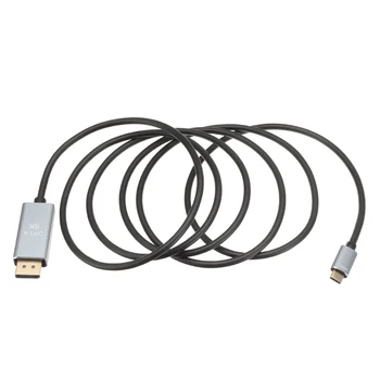 

8K USB C To DisplayPort Vedio Cable Type-C3.1 To DP1.4 Cable Thunderbolt 3 Compatible with Computer PVC Aluminum Alloy Cable