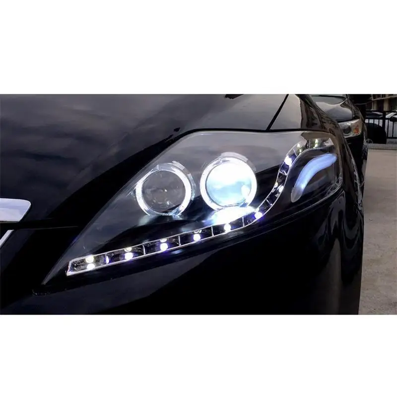 Luces боковой указатель поворота Drl фары в сборе запчасти Neblineros Led Para авто автомобили Освещение Фары для Ford Mondeo